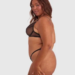 Night Games Simply Sexy Underwire & Mini V Set - Black 9 Night Games Simply Sexy Underwire & Mini V Set - Black -brasnthings shop night games simply sexy underwire mini v set black 01433401 12