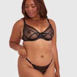 Night Games Simply Sexy Underwire & Mini V Set - Black 10 Night Games Simply Sexy Underwire & Mini V Set - Black -brasnthings shop night games simply sexy underwire mini v set black 01433401 13