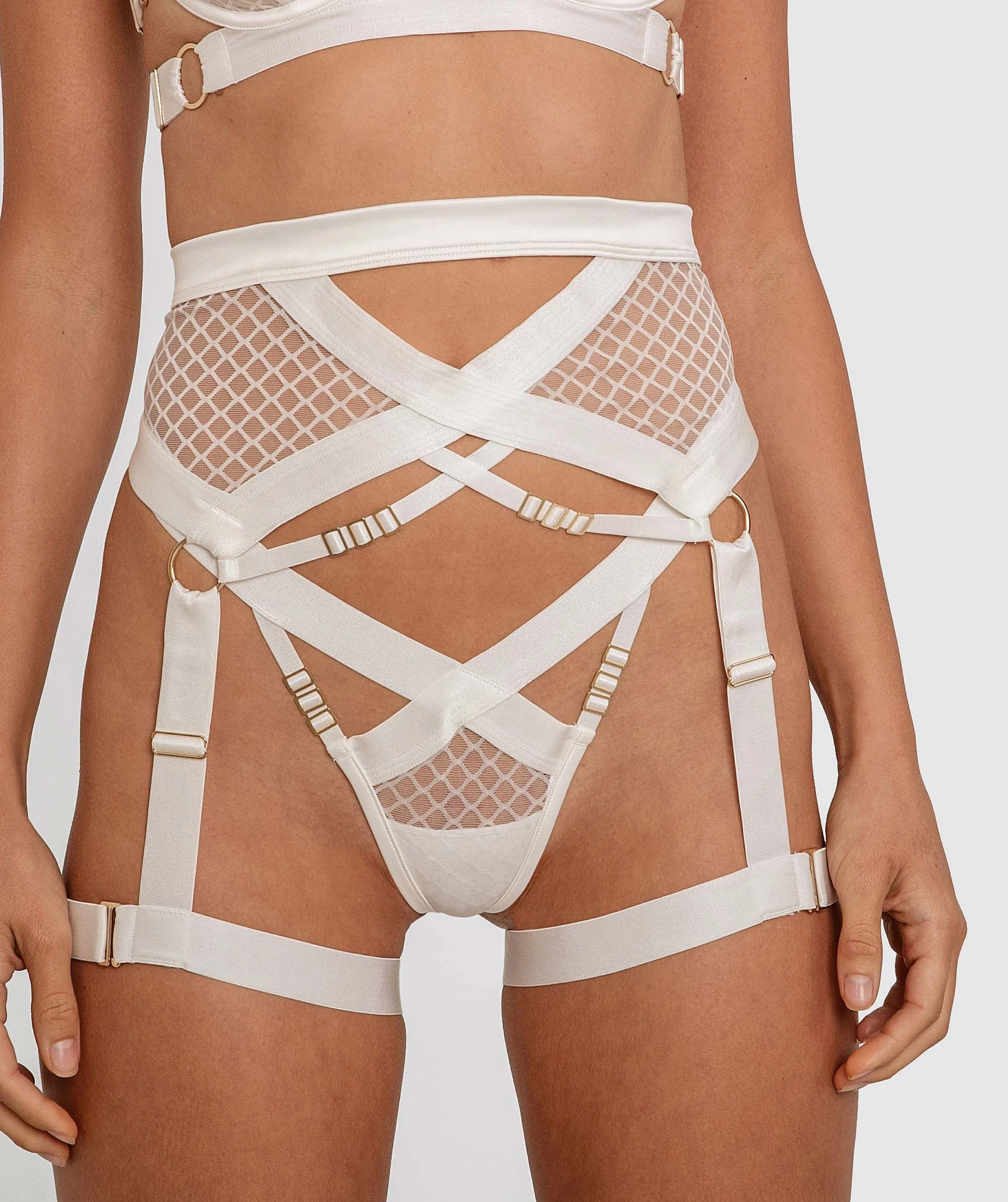 Night Games Utility Suspender - Ivory 4 Night Games Utility Suspender - Ivory - Image 4