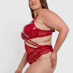Night Games Voguish Push Up Bodysuit - Dark Red -brasnthings shop night games voguish push up bodysuit dark red 01364003 6