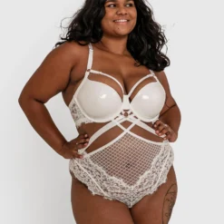 Night Games Voguish Push Up Bodysuit - Ivory