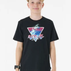 RIP CURL ACTION TEE BOY BLACK