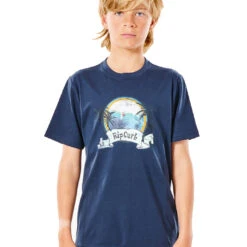 RIP CURL ACTION TEE BOY NAVY