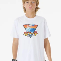 RIP CURL ACTION TEE BOY WHITE