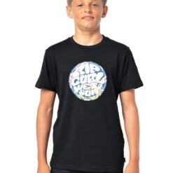 RIP CURL FILGREE WETTY TEE BOY BLACK