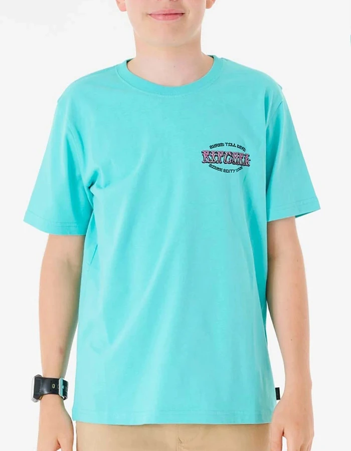 RIP CURL SLASHER TEE BOY AQUA 2 RIP CURL SLASHER TEE BOY AQUA - Image 2