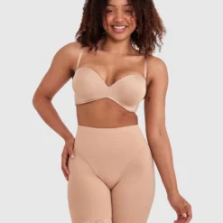 Smooth Microfibre Thigh Shaper - Nude -brasnthings shop smooth microfibre thigh shaper nude 00337001 5