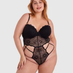 Tia Push Up Bodysuit - Black -brasnthings shop tia push up bodysuit black 01441002 5