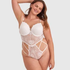 Tia Push Up Bodysuit - Ivory -brasnthings shop tia push up bodysuit ivory 01441003 5