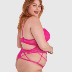 Tia Push Up Bodysuit - Pink -brasnthings shop tia push up bodysuit pink 01441001 10