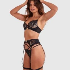 Vamp Midnight Mischief Suspender - Black 8 Vamp Midnight Mischief Suspender - Black -brasnthings shop vamp midnight mischief suspender black 01450401 4