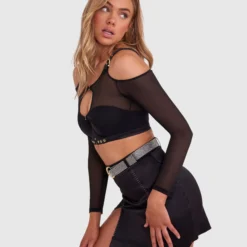 Vamp Relentless Mini Skirt - Black 9 Vamp Relentless Mini Skirt - Black -brasnthings shop vamp relentless mini skirt black 01428002 5