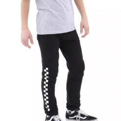VANS BOYS BASIC CHECK LOGO FLEECE PANT (8-14 YEARS)